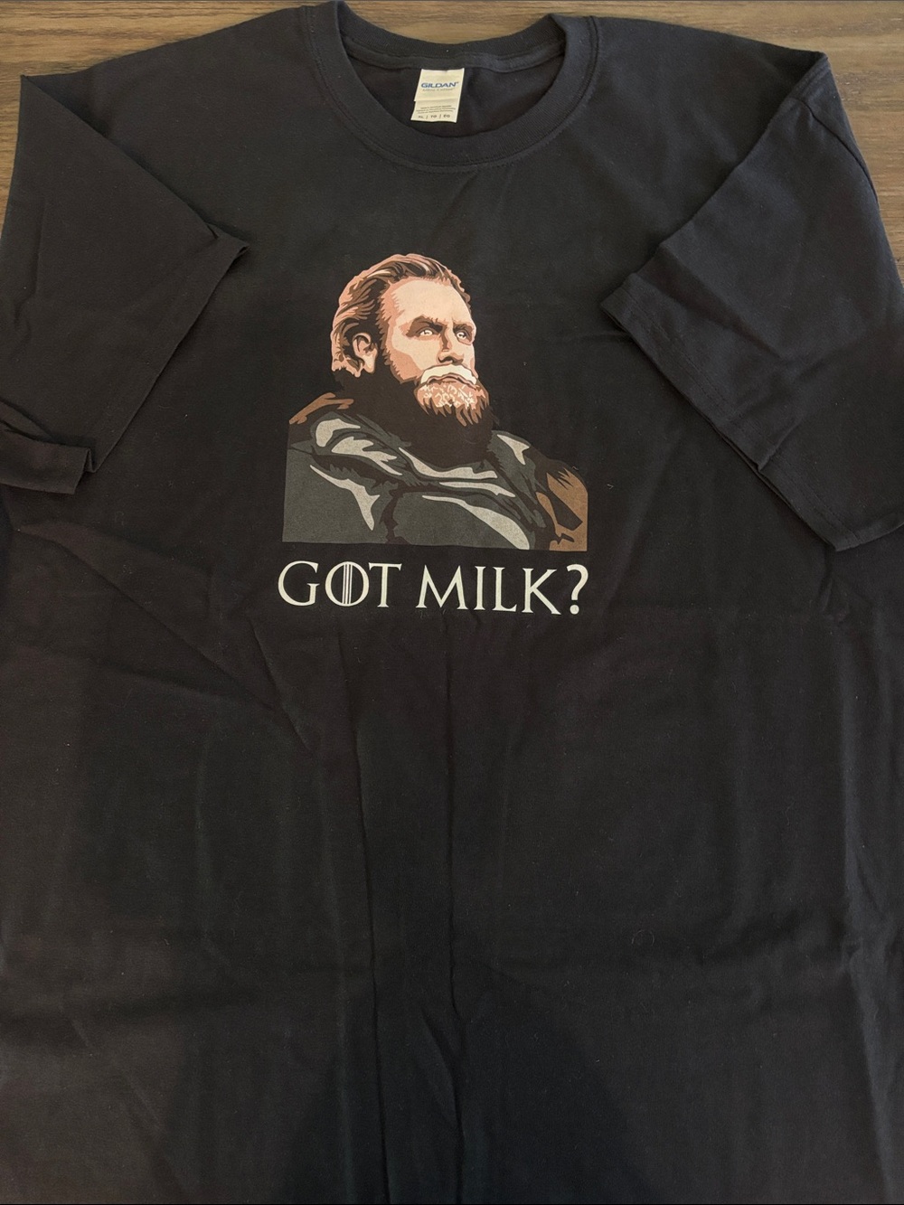Black Graphic 'Got Milk?' Men's T-Shirt Gildan New without tags XL